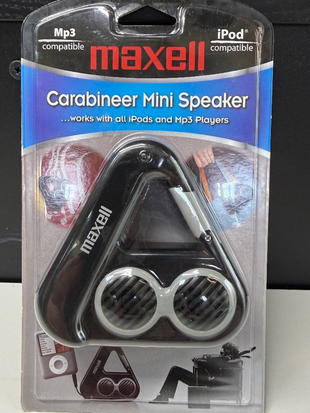 Maxwell Carabineer Mini Speaker New & Sealed (IPod &MP# Compatible)